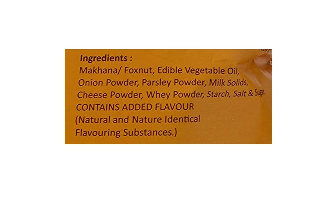 Makhana Wala's Roasted Makhana Cream & Onion    Pack  80 grams